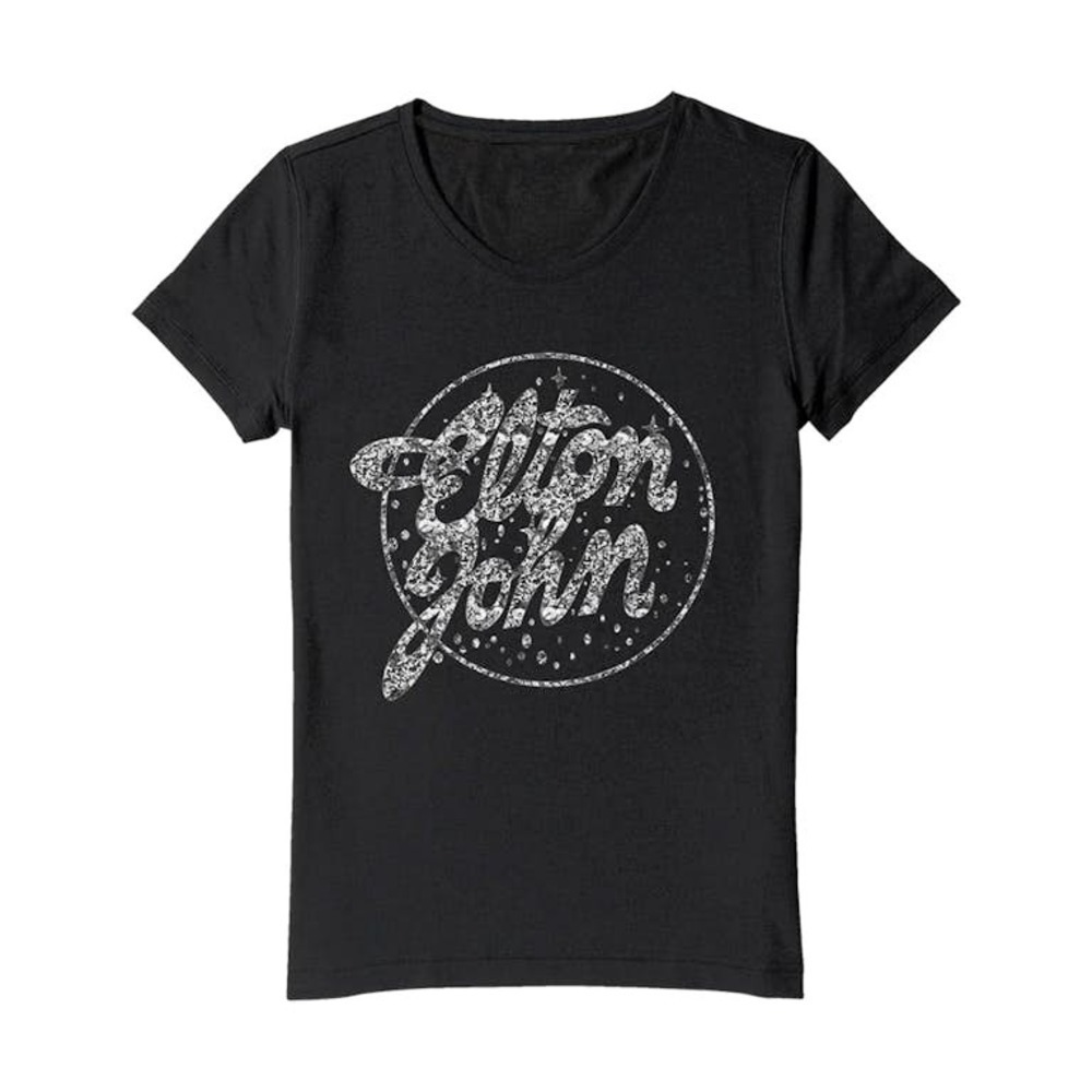 Elton John Rhinestone Unisex Tshirt Gift For Fan - Picture 1 of 4